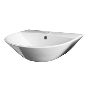 Castano Cura Care Wall Hung Basin One Tap Hole Vitreous China White CURACBW - Picture 1 of 2