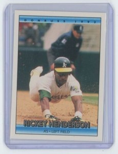 1992 Donruss. Rickey Henderson . Oakland Athletics #193