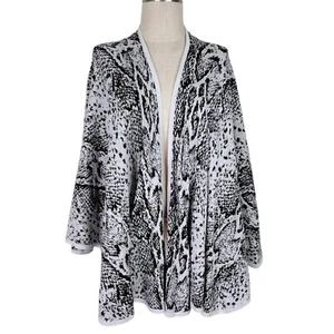 CAbi Serpent Knit Wrap One Size Fits Most Snakeskin Print Open Cotton Style 4412 - Picture 1 of 9