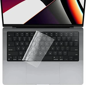 TPU Keyboard Cover + Trackpad Protector for MacBook Pro 14 inch 2021 M1 Pro Max - Picture 1 of 25
