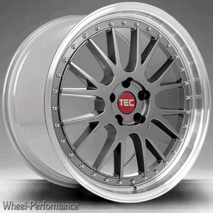 18 Zoll T1 Stufentiefbett Alufelgen 8x18 4x100 ET35 platingrau für Fiat und Opel - Bild 1 von 8