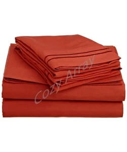 ULTRA SOFT DEEP POCKET BED SHEET SET - STYLISH SUMMER COLORS! - All Sizes Avail. - Picture 1 of 7
