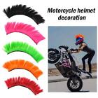 Motorbike Helmet Mohican Mohawk Punk Wig Helmet Hair Paste Sticker Decor] S0T8
