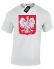 POLSKA EAGLE MENS T-SHIRT POLAND FLAG FAN DESIGN POLISH GIFT PRESENT IDEA (COL)