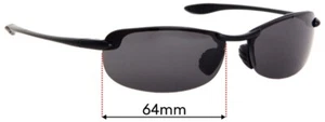 Lentes de repuesto para gafas de sol SFx se adaptan a Maui Jim Mj405 Makaha - 64 mm de ancho - Imagen 1 de 31