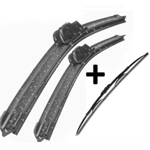 Wiper Blades Aero For Holden Barina Hatch 1989-1994 FRT PAIR & REAR 3 x BLADES - Picture 1 of 7
