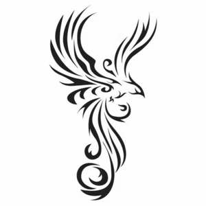 2er Set Tuning Aufkleber PHÖNICE TRIBALE 06 Auto Motorrad Custom Decal - Bild 1 von 3