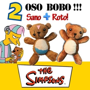 2 SIMPSONS BOBO BEAR TOYS 32cm TAGLIA REALE di Mr BURNS: 1 SANO + 1 ORSACCHIOTTO DANNEGGIATO - Foto 1 di 24