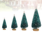 Winzige künstliche Mini-Weihnachtsbäume mit Schnee, 4 Größen (28 Stück)