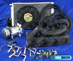 Neuf A/C Kit Universel Sous Tableau Évaporateur 12V 450A-000FB & Elec Harnais - Picture 1 of 11