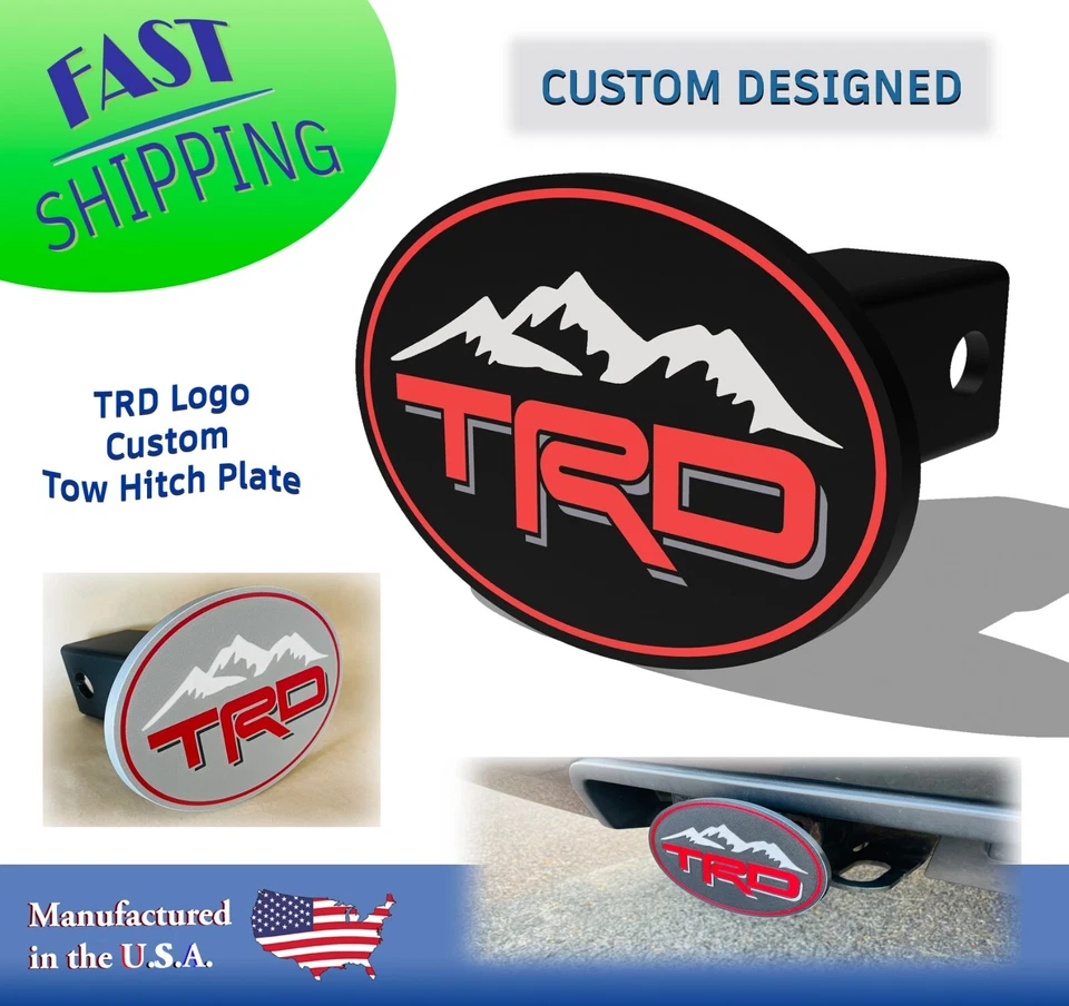 TRD Mountain Tow Hitch Cover for Toyota - Tow Hitch Plate - Image 1 of 1