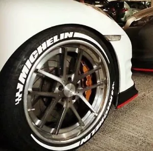 Tire Lettering for MICHELIN Stripes permanent Stickers 14"-24" 8xpcs Decal 1.25" - Picture 1 of 2