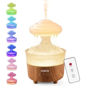Rain Cloud Night Light Humidifier With Raining Water Drop Sound And 7 Color - Picture 1 of 13