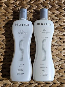 BIOSILK SILK THERAPY Shampoo & Conditioner 12 oz Brand New - Picture 1 of 13