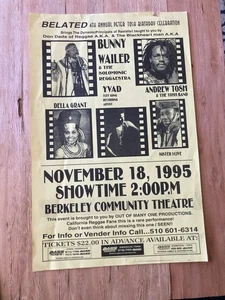 BUNNY WAILER Della Grant Sister I-Live 18.11.1995 Berkeley Flyer Reggae OVP - Bild 1 von 2