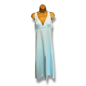 Vintage babyblau Strass Träger Abendkleid - 2000er Jahre Y2K Abendkleid Small - Bild 1 von 7