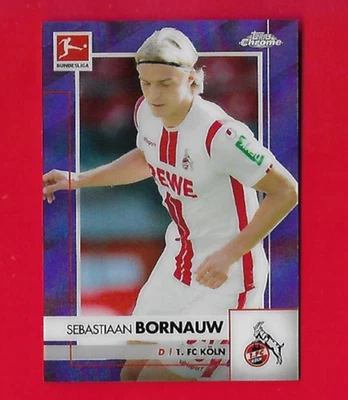 Bundesliga 2020 cromo Sebastiaan Bornauw/299 refractor púrpura, 1.FC Colonia #50 Foto 1 de 2