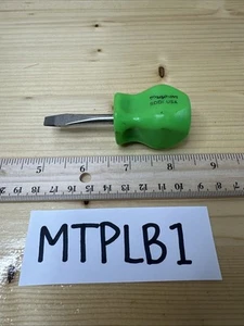 Outils à enfoncer USA SDD1 Stubby Mini tournevis à tête plate vert poignée dure - Photo 1/9