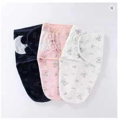 Manta de invierno para bebé recién nacido 0-3M suave cálida envoltura para envolver Foto 1 de 4