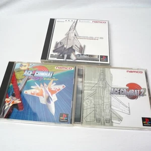 Lot 3 Ace Combat 1 2 3 Set PS1 Sony Playstation 1 Tested Namco From Japan - Picture 1 of 5