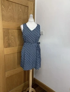 SHEIN sleeveless dress Colour Blue/white Size S - Picture 1 of 7
