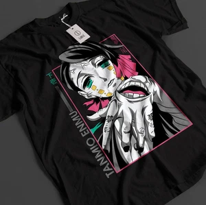 Camiseta negra Anime Demon Slayer Enmu Lower Moon - Imagen 1 de 4