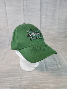 Autographed Marshall University Thundering Herd Fitted Green Hat Cap Nike - Picture 1 of 8