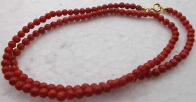 red coral necklace,corallo rosso,Korallen,紅珊瑚項鍊,улаан шүрэн corail rouge rojo  - Immagine 1 di 4