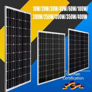 400W 350W 300W 250W 200W 130W 60W 40W 30W 20W 10W Solar Panel Mono Cells 12V RV - Picture 1 of 48