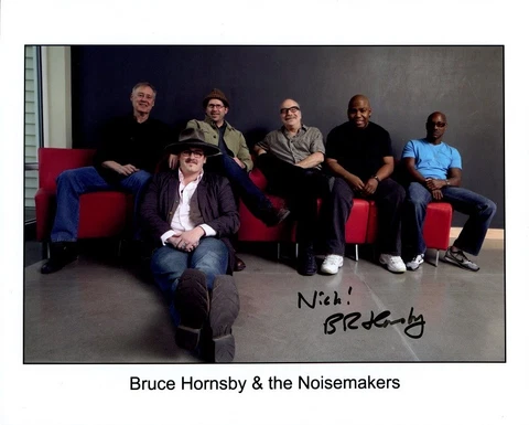 BRUCE HORNSBY Signed Photo Cover