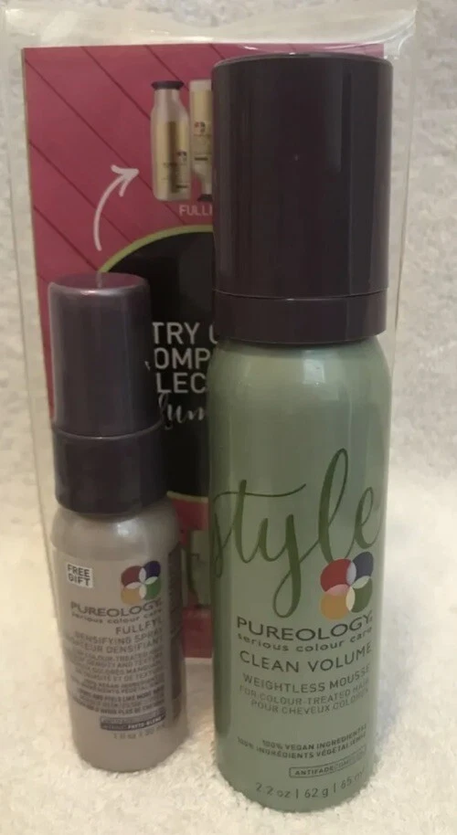 Pureology Clean Volume Weightless Mousse & Fullfill Densifying Spray Travel Pack - Image 1 of 1