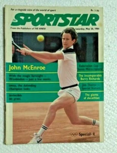 INDIA RARA REVISTA THE SPORTSTAR 26 DE MAYO DE 1984 JOHN McENROE, BARRY, JIM - Imagen 1 de 3