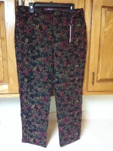 NWT Gloria Vanderbilt Amanda printed jeans size 16 SHORT - NEW - Picture 1 of 20