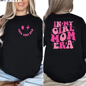 In My Girl Mom Era Black Graphic Tees for Women | Mama Shirt | Gift for Mother'S - Picture 1 of 2