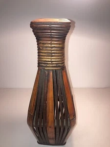 Stained Bamboo Vase - Picture 1 of 11