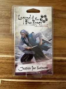 Legend of the Five Rings LCG Justice for Satsume Dynasty Pack L5R - Picture 1 of 2