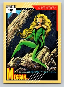 1991 Impel Marvel Universe Series 2 #37 Meggan Trading Card MCU Excalibur - Picture 1 of 2