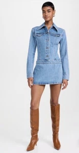 SER.O.YA Arizona A-Linie Denim Minikleid, Small, NEU - Bild 1 von 5