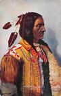 Carte postale Sioux ours à corne creuse amérindienne 1910c