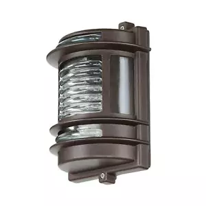 Außenleuchte Wandlampe E27 IP64 Messing Glas H: 22 cm in Antik Haus Garten - Bild 1 von 9