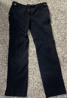 Pantalones de vestir de colección Roberto Cavalli de algodón con abertura inferior 38 hechos en Italia Foto 1 de 4