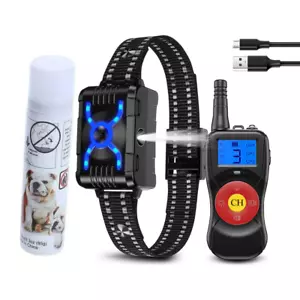 Citronella Spray Hundehalsband mit Fernbedienung, sicherer 3-Modi Spray/Vibration/Piepton UK - Bild 1 von 11
