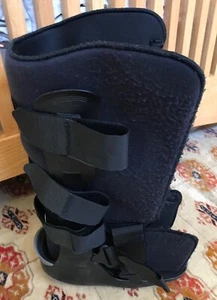 Breg Long Walking Boot Medium Cast Medical Foot Surgery Brace, Inflatable Insert - Picture 1 of 12