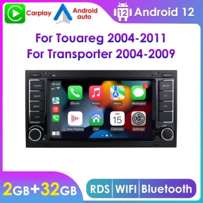 Bluetooth Carplay Car Radio Stereo GPS Navi For Volkswagen Transporter 2004-2009 - Image 1 of 4