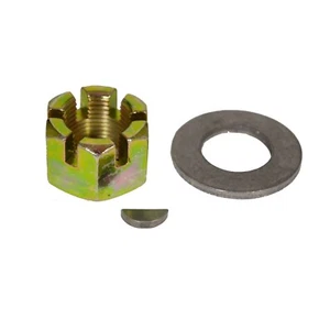 Front AMC 20 Axle Nut Kit includes: Nut, Washer, Axle Key fits Jeep CJ 1976-86 - Foto 1 di 1