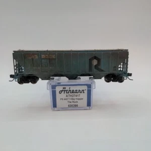 CUSTOM WEATHERED N Athearn 27417 Rock Island PS 4427 Covered Hopper RI 630266 - Picture 1 of 8