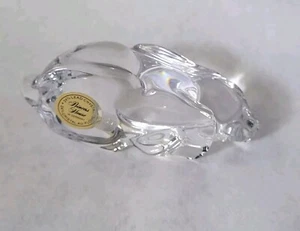 Princess House Pets Bunny Rabbit Laying Down Clear Lead Crystal Figurine 4x1.75" - Picture 1 of 8