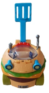 Imaginext Spongebob Squarepants Krabby Patty Wagon Hamburger Car With Figure - Picture 1 of 3