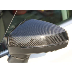 Real Carbon Fiber Side Mirror Cover Shell Case For Fit Audi A3 S3 RS3 2014-2019 - Picture 1 of 5