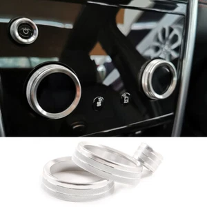 Silver Air Condition Volume Knob Ring Cover For Land Rover Discovery Sport 2020+ - Picture 1 of 12